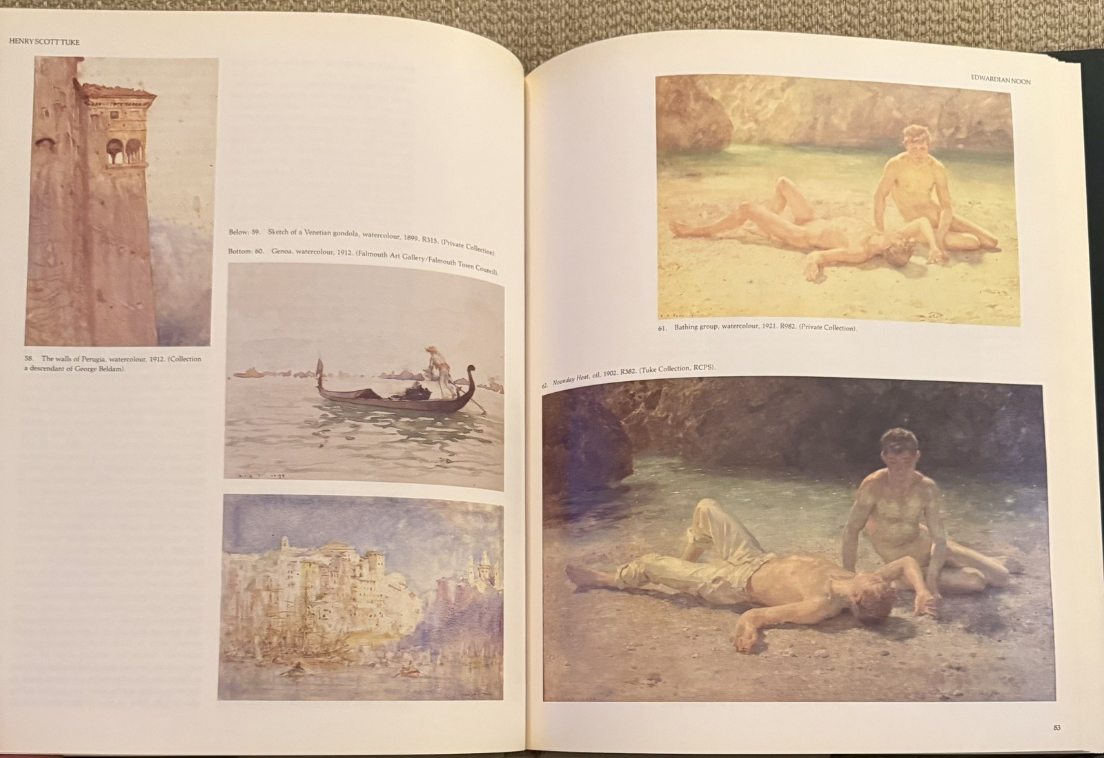Henry Scott Tuke: 1858-1929, Under Canvas by D. Wainwright & C. Dinn (HC, 1991)
