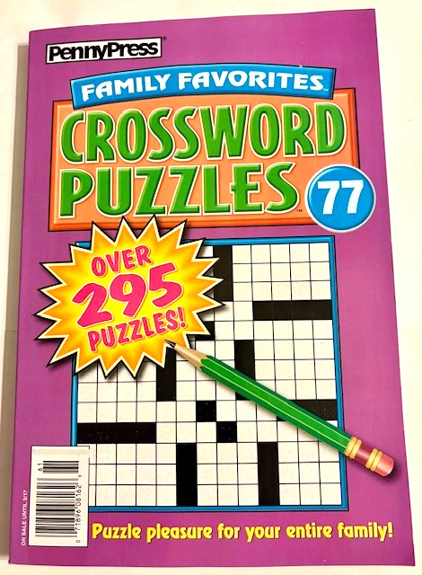 CROSSWORD PUZZLES BOOK Family Favorites PennyPress Vol. 77, 3/17/2025