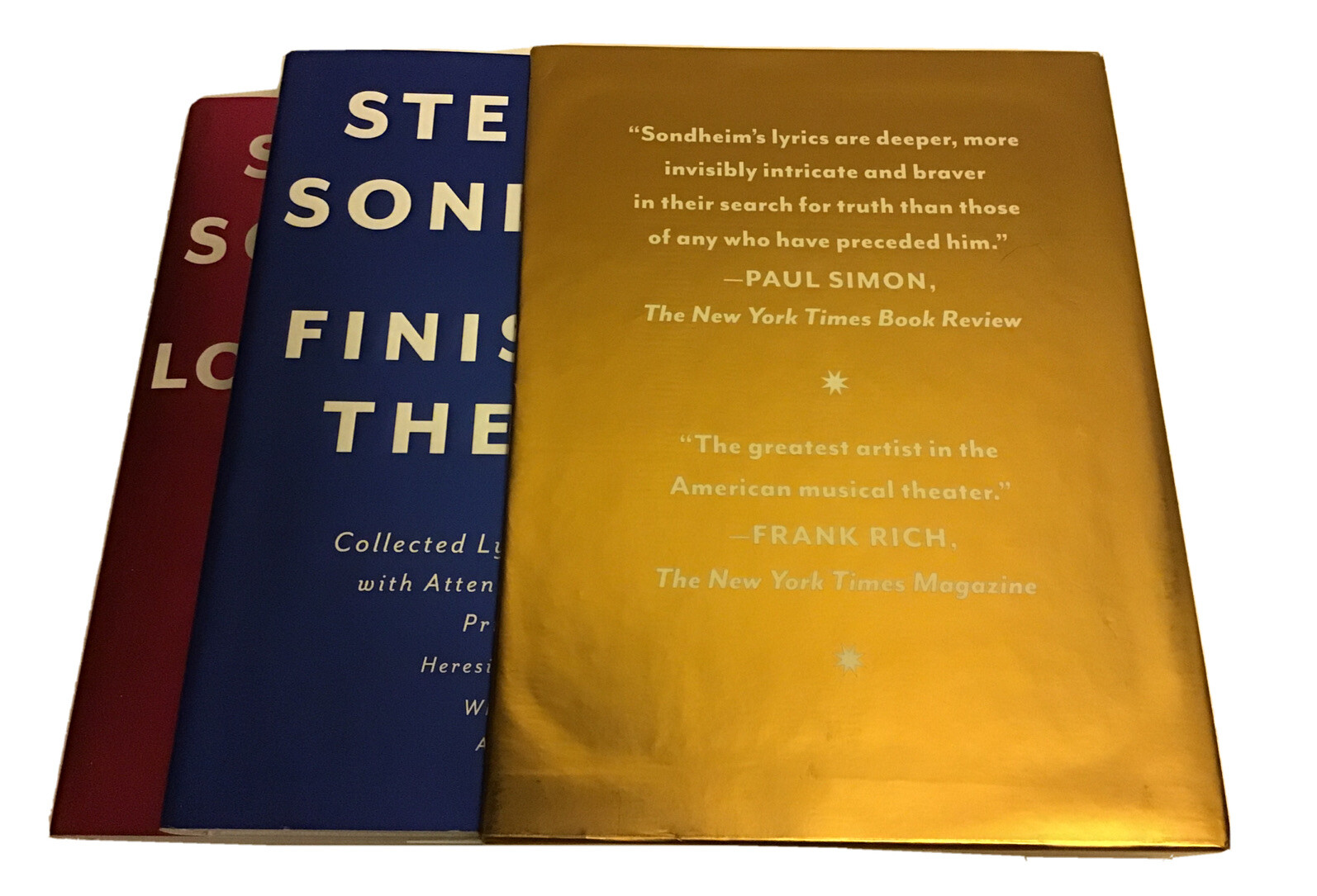 Hat Box: The Collected Lyrics of Stephen Sondheim .2 Vol Box Set . 2011. HC /DJ