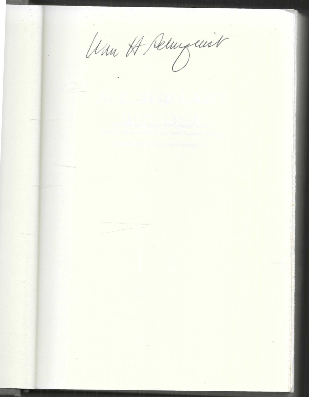 William Rehnquist Signed book All The Laws But One 1st Ed 1998 Hc/Dj Scotus MINT