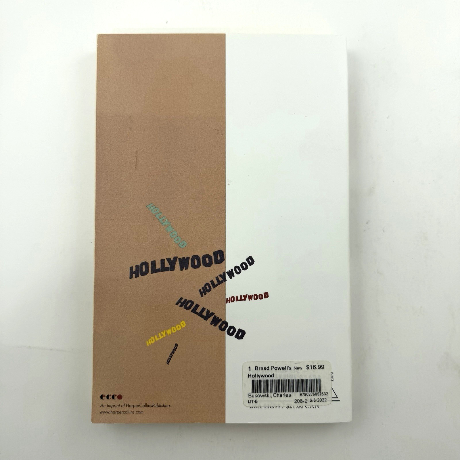 HOLLYWOOD Charles Bukowski Ecco 2002 PB