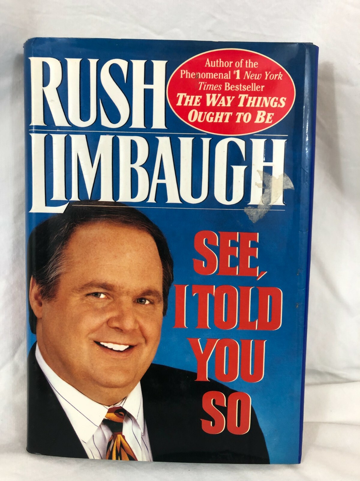 Vintage Book Blue 364 Pages- “See I Told You So” by Rush Limbaugh New York Times
