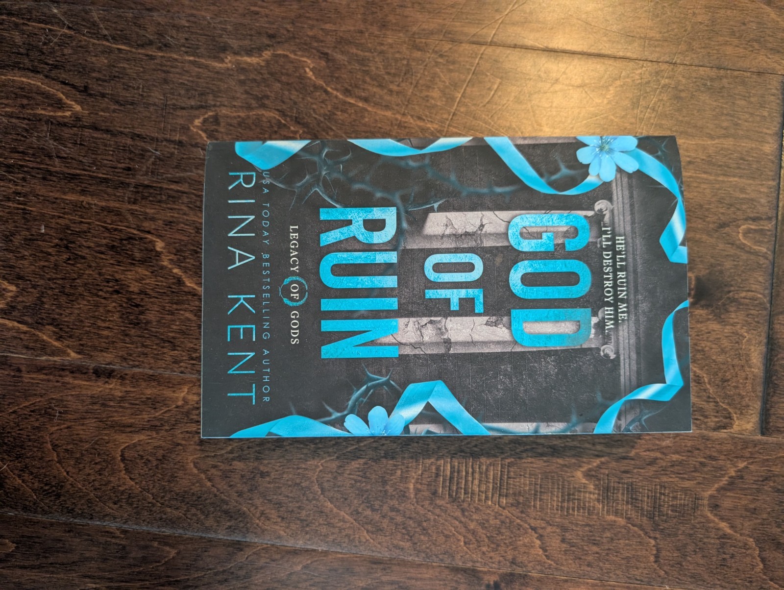 God of Ruin Rina Kent Deluxe Edition Blue Sprayed Edge Legacy of Gods New
