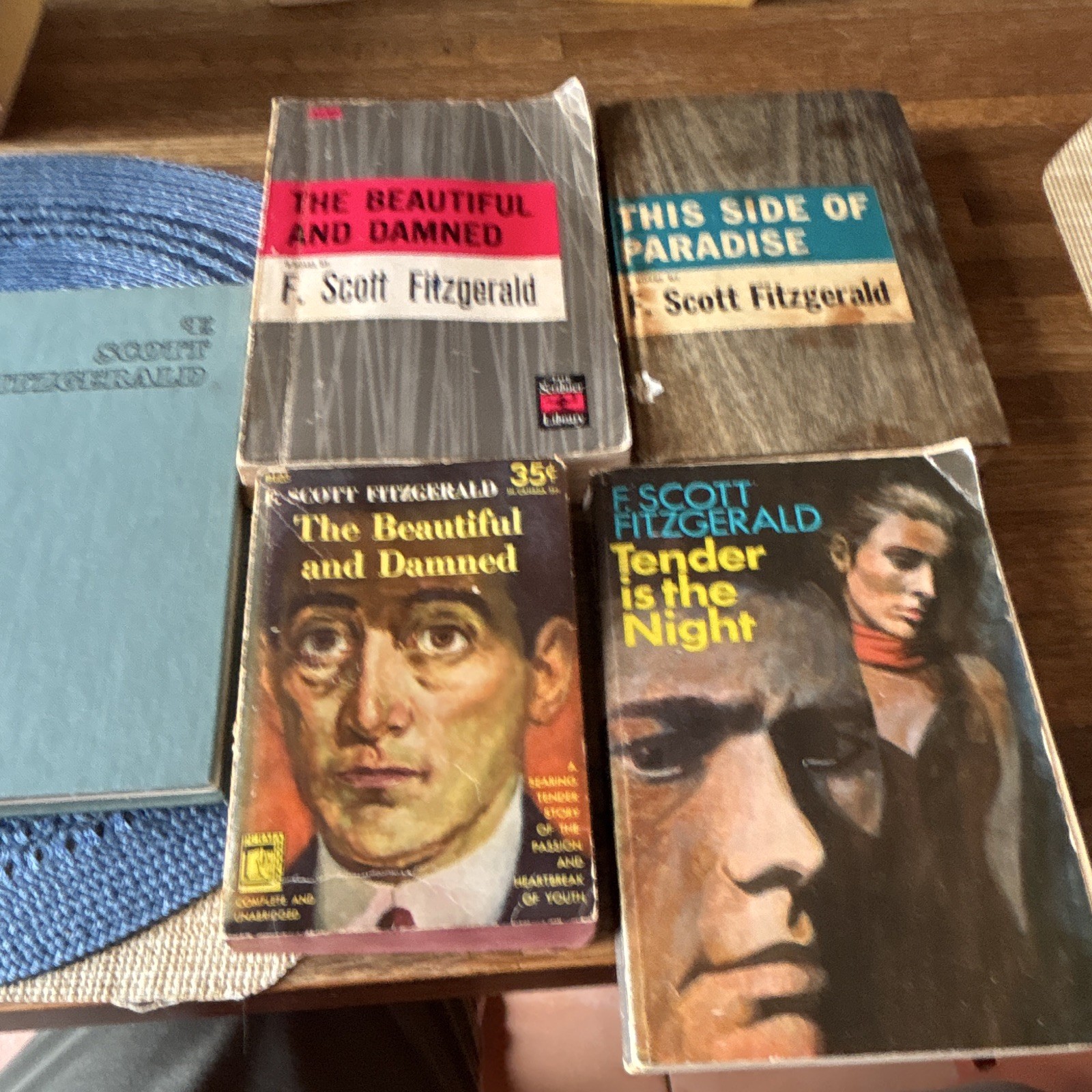 Vintage F Scott Fitzgerald Classics, lot of 5
