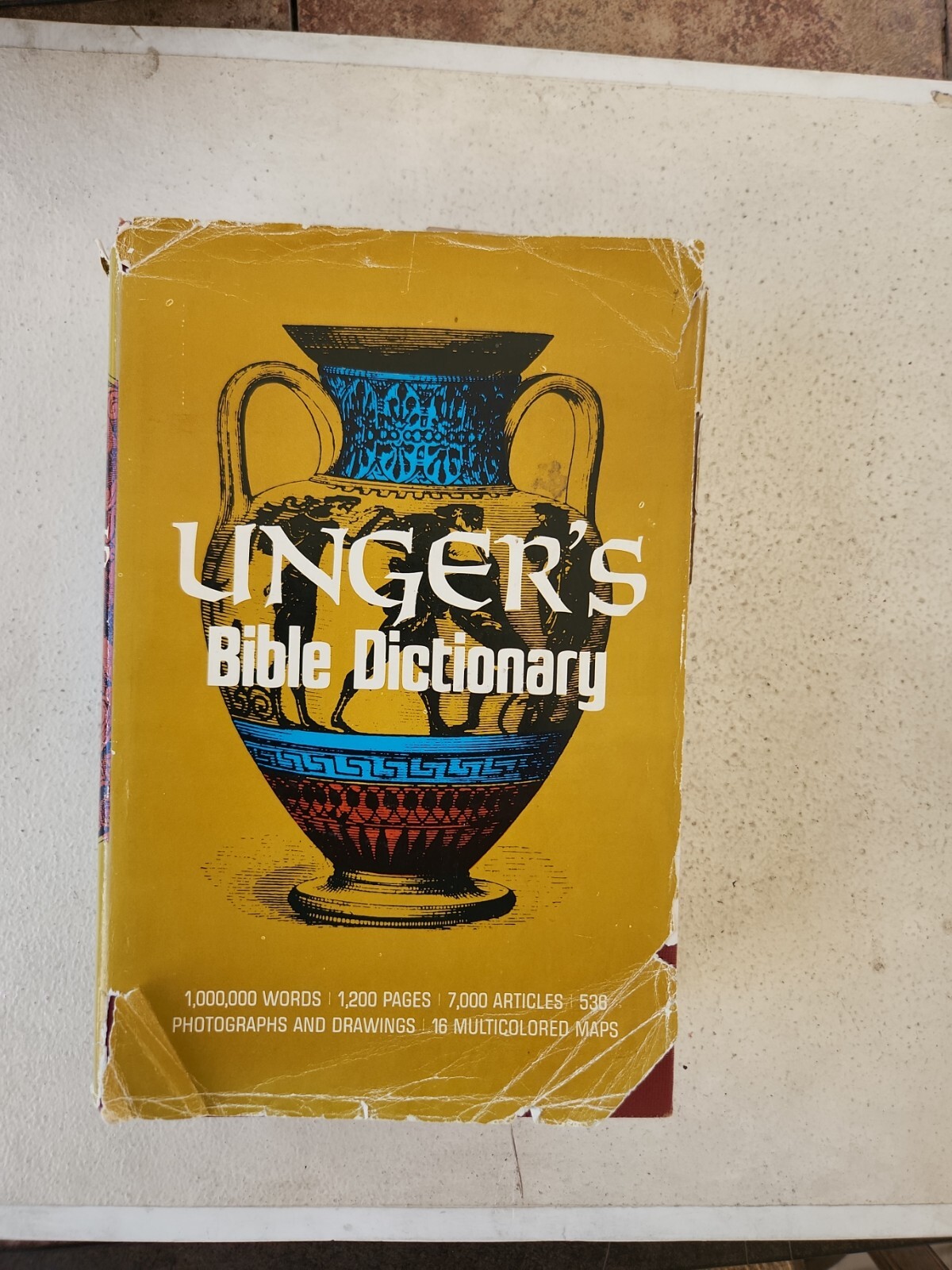 Ungers Bible Dictionary 1973 – 1200 Pages & 1,000,000 Words w Thumb Index – Rare