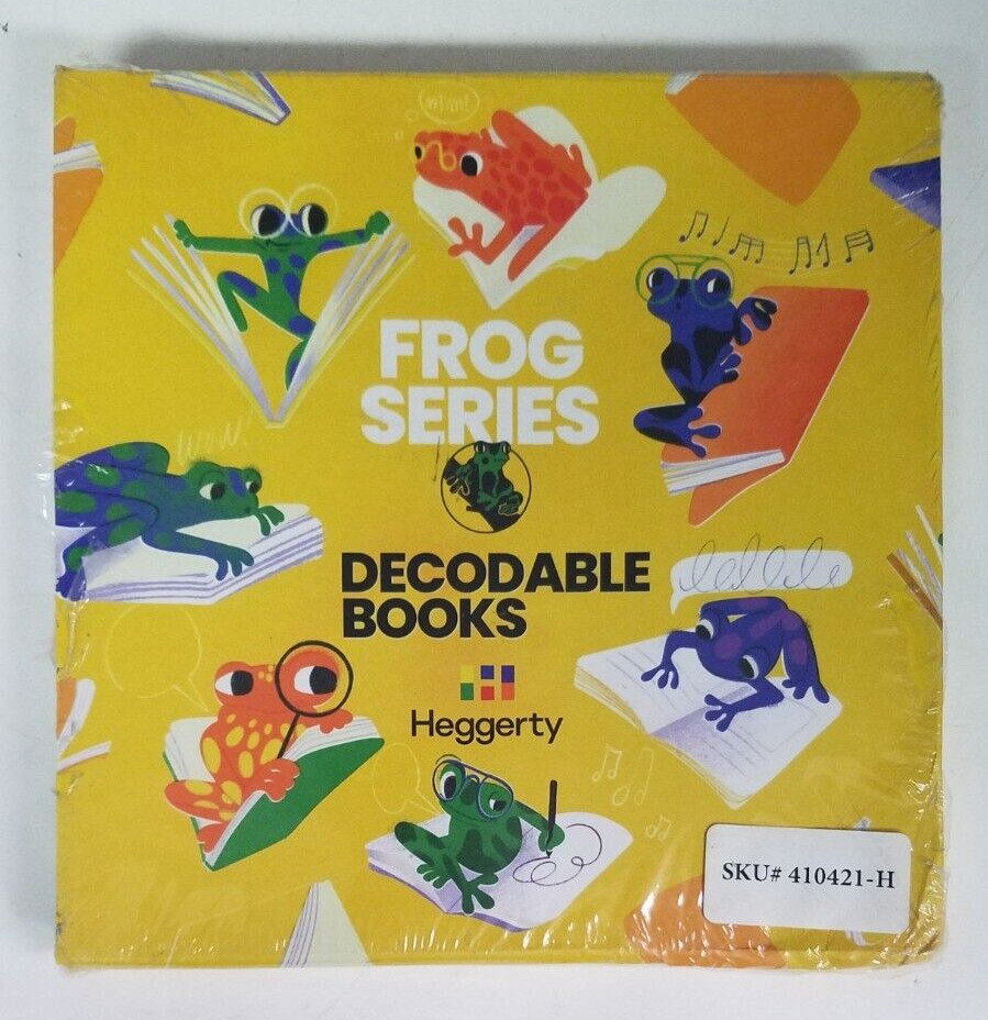 Set of 8 Heggerty Decodable Books: Frog Series Grade 1 (SKU #410421-H)