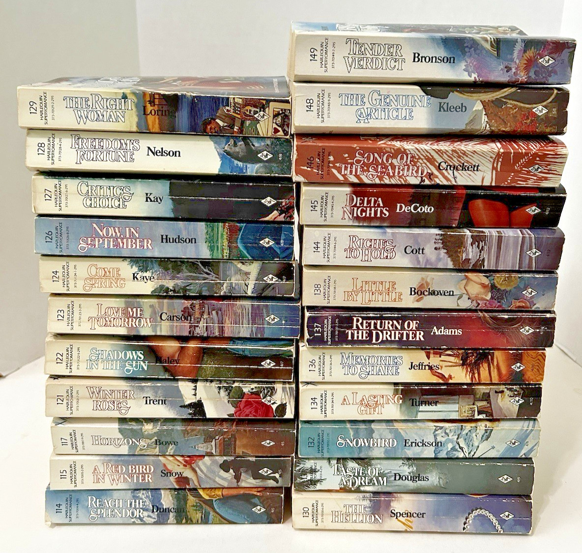 Lot of 23 Harlequin Super Romance Novels Vintage, All Different, 1984-1985