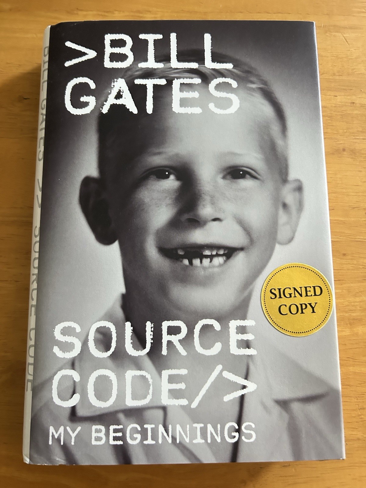 Bill Gates – Source Code: My Beginnings: Signed Edition (Hardback)