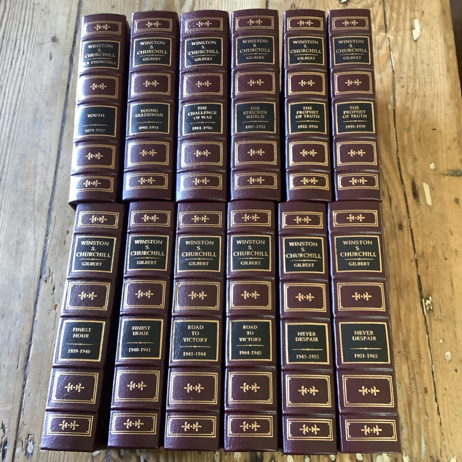 Winston S Churchill Easton Press 1994 Collector’s Edition Gilbert 12 Volumes