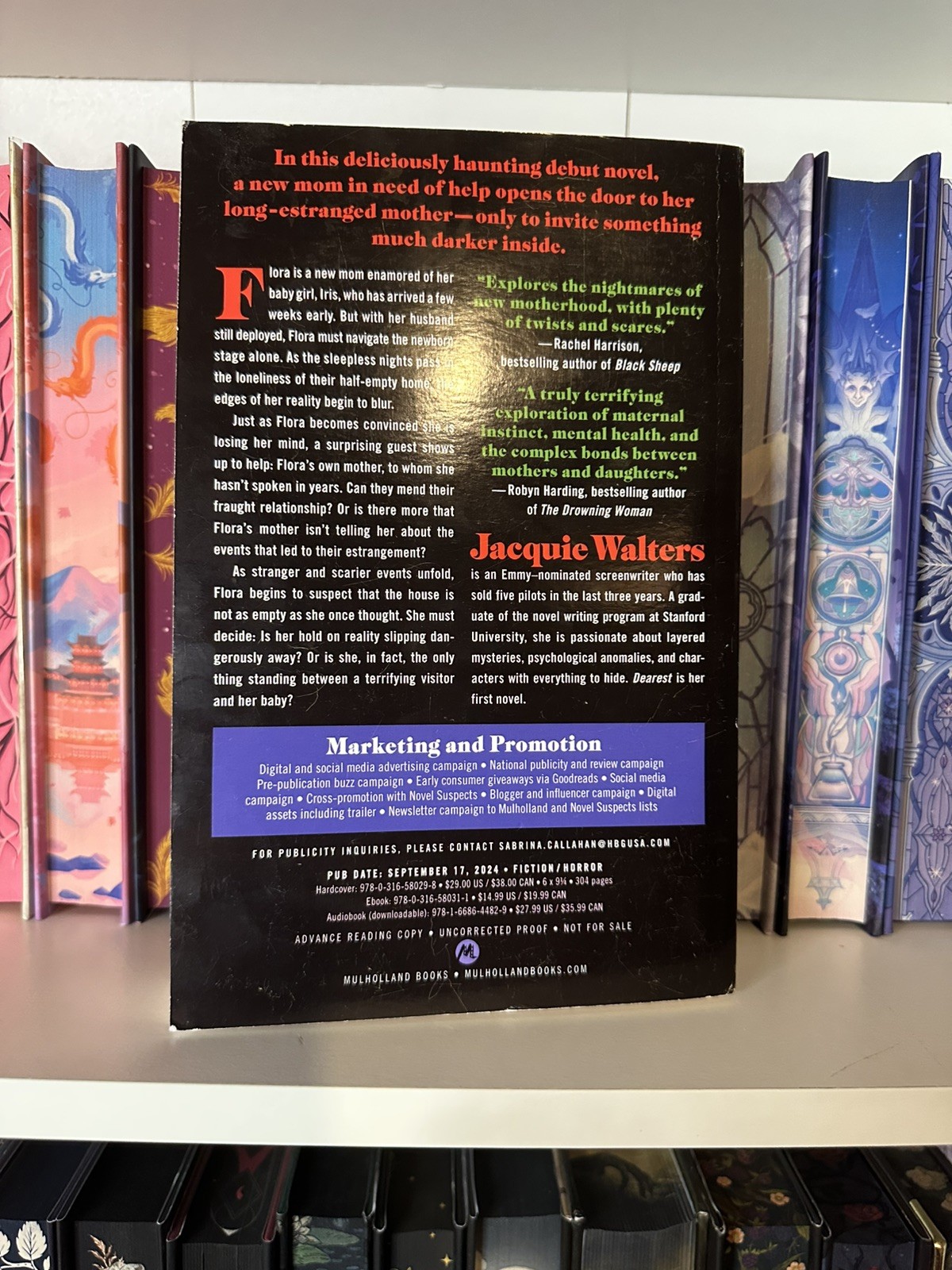 ! SIGNED ARC ! Dearest by Jacqui Walters – Autographed Advance Reader Copy RARE!