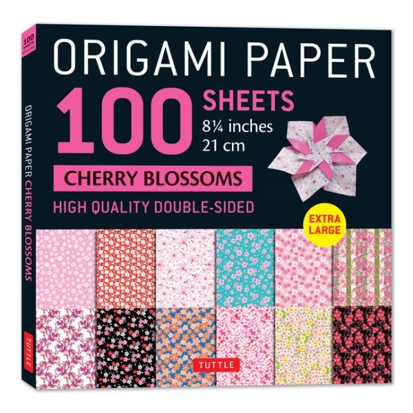 Origami Paper 100 Sheets Cherry Blossoms 8 1/4 21 Cm : Extra Large Double-sid…