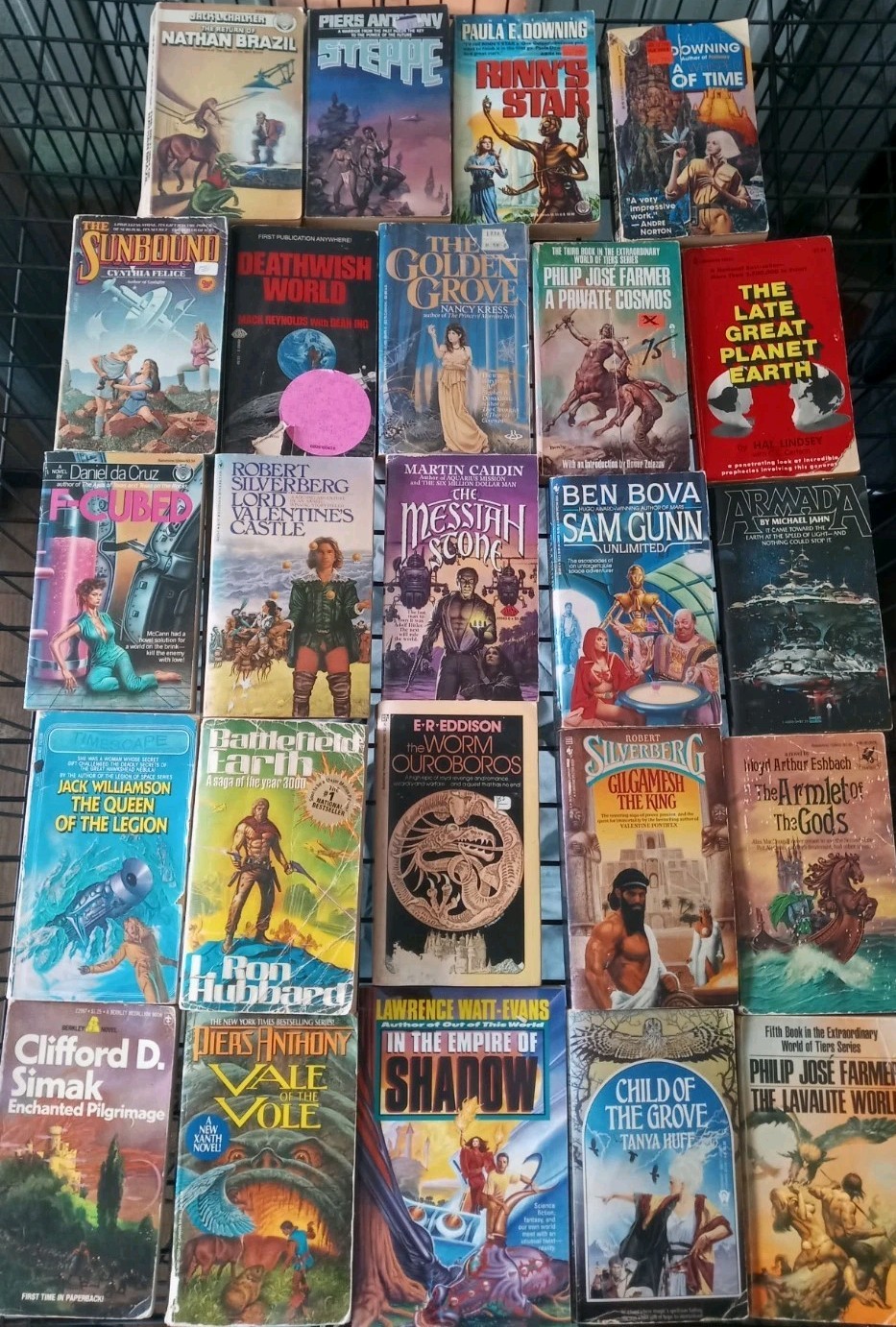 Large lot of 24 Mixed Vintage Fantasy Sci-fi Various Authors PB