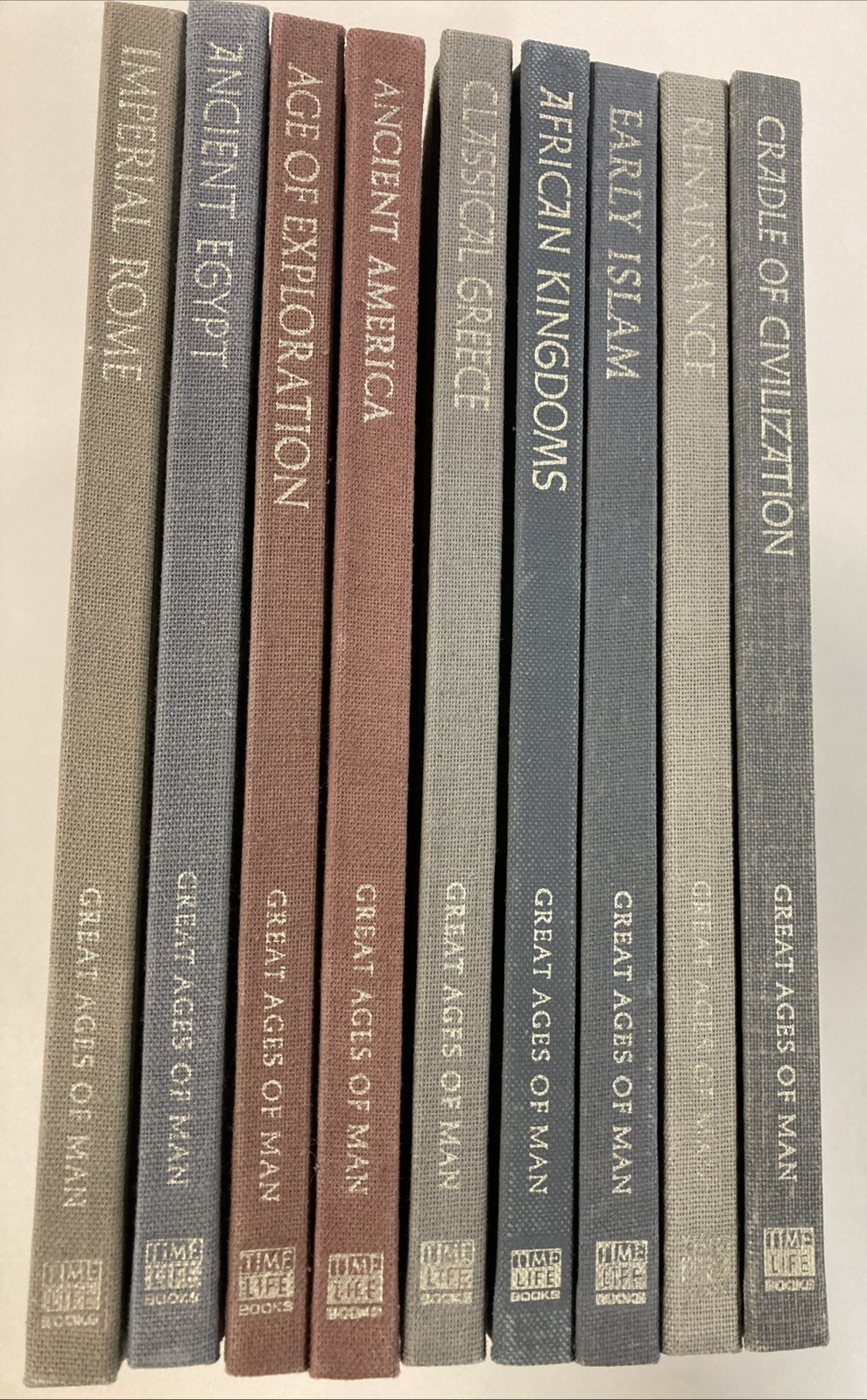 Great Ages Of Man lot of 9 Vols HC Time Life 1960s Eras of Civilization Good