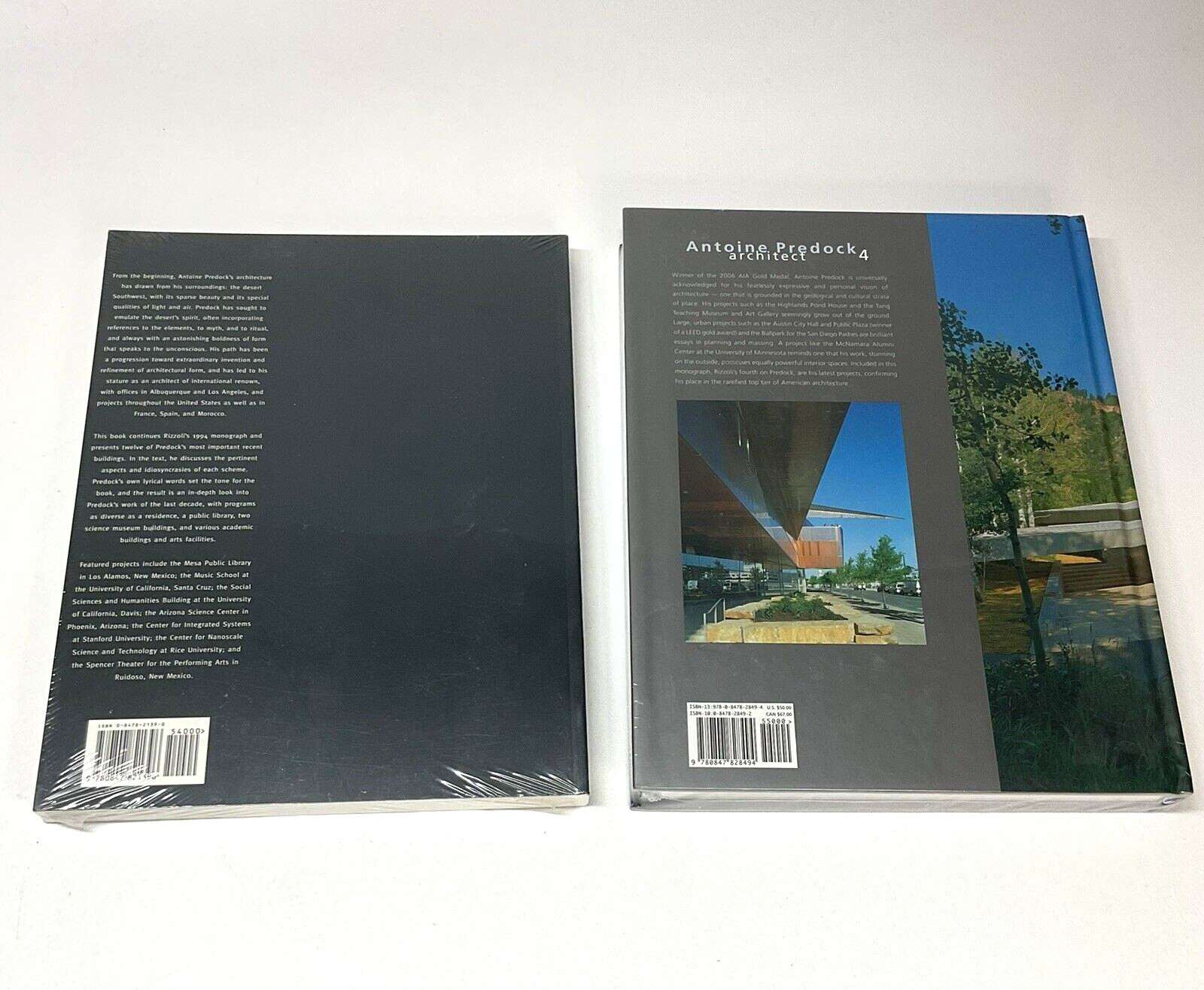 Antoine Predock LOT NEW: Buildings (v 2) Architect (4) Hardcover, Architecture.