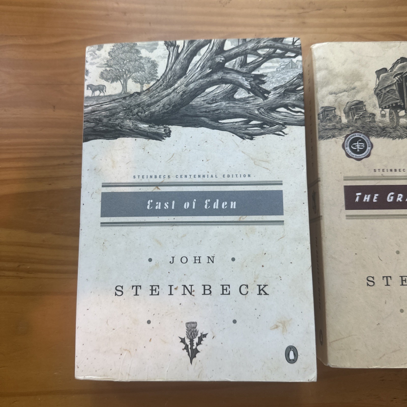 John Steinbeck Centennial Edition (1902-2002) books lot East Of Eden/Grapes Of