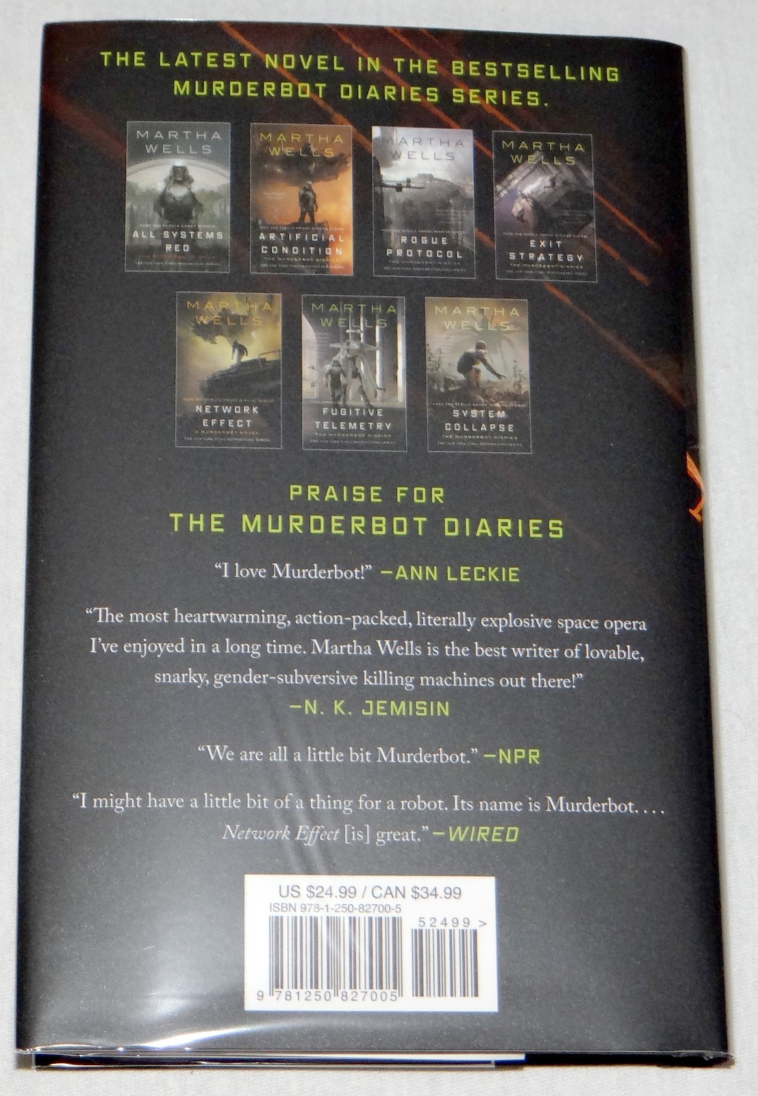 Martha Wells SIGNED DATED Platform Decay Murderbot Diaries 8 Hardcover 1st Editi