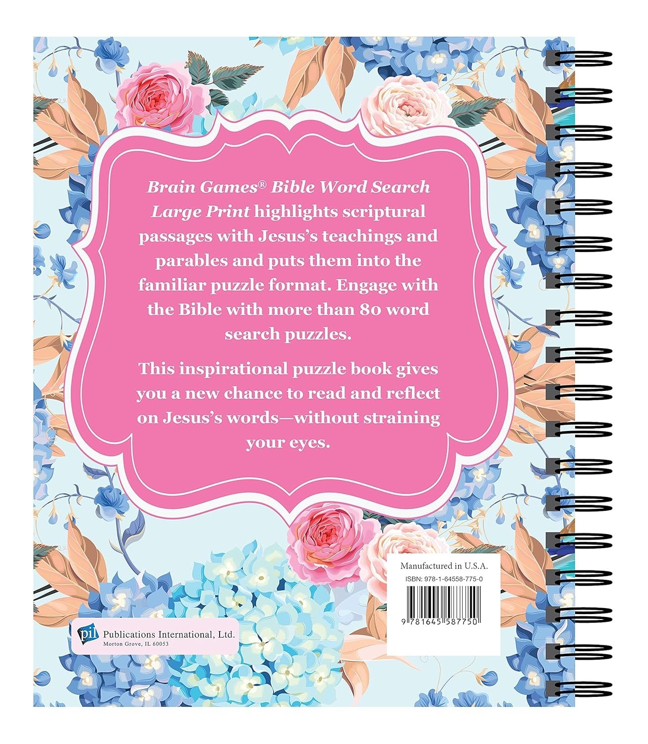Brain Games Large Print Bible Word Search, The Words of Jesus Puzzle Book