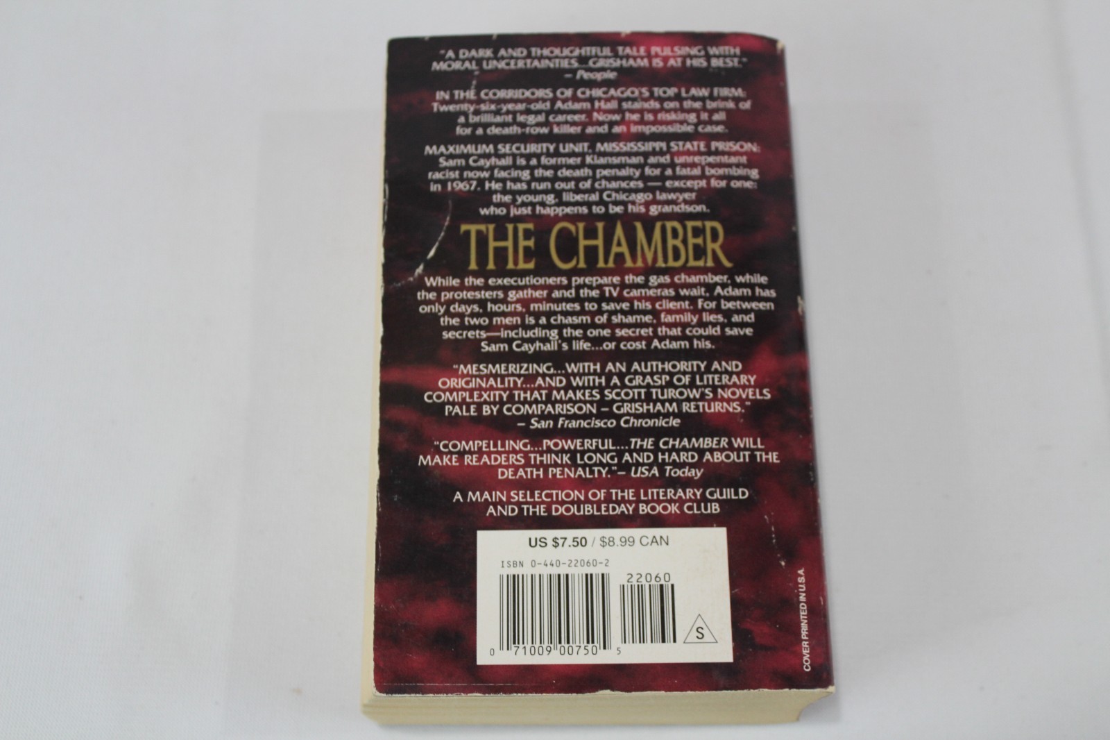 Chamber by John Grisham (1995, Mass Market)