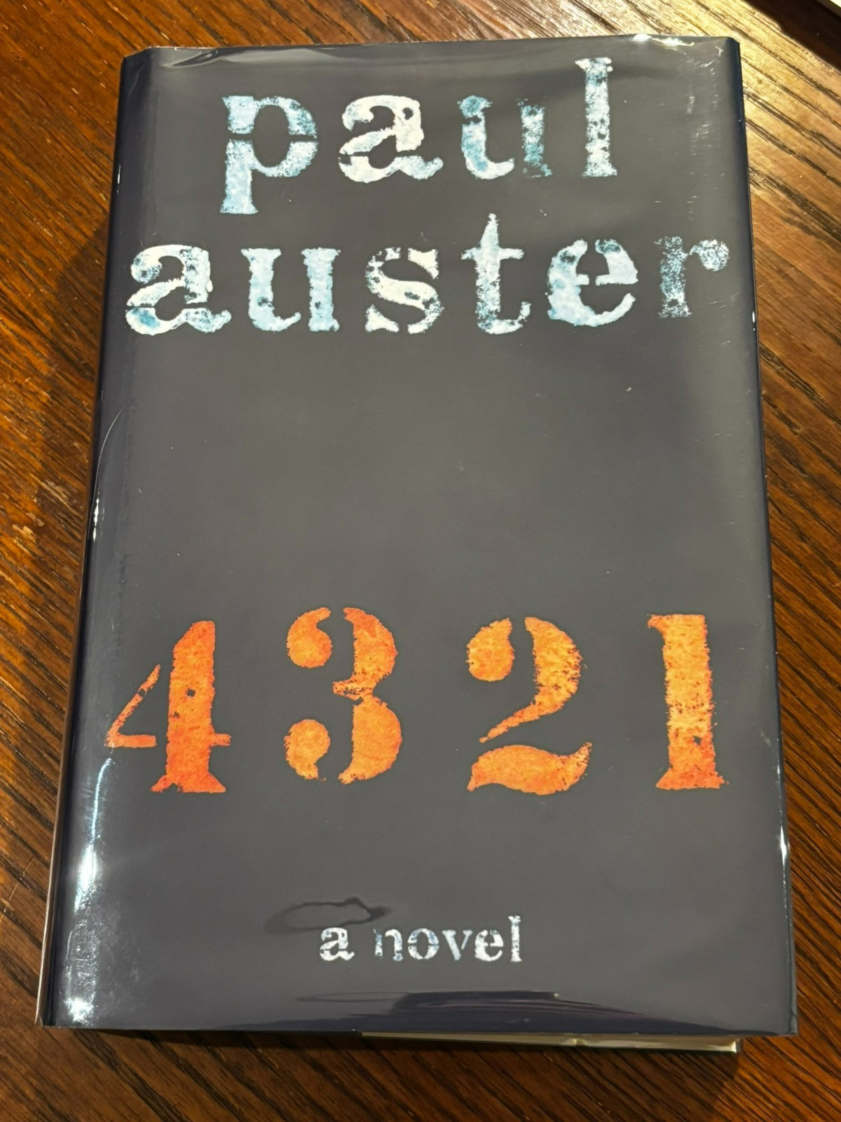 Signed Paul Auster 4321 4 3 2 1 Hardcover 1st Edition 2017 NF/NF