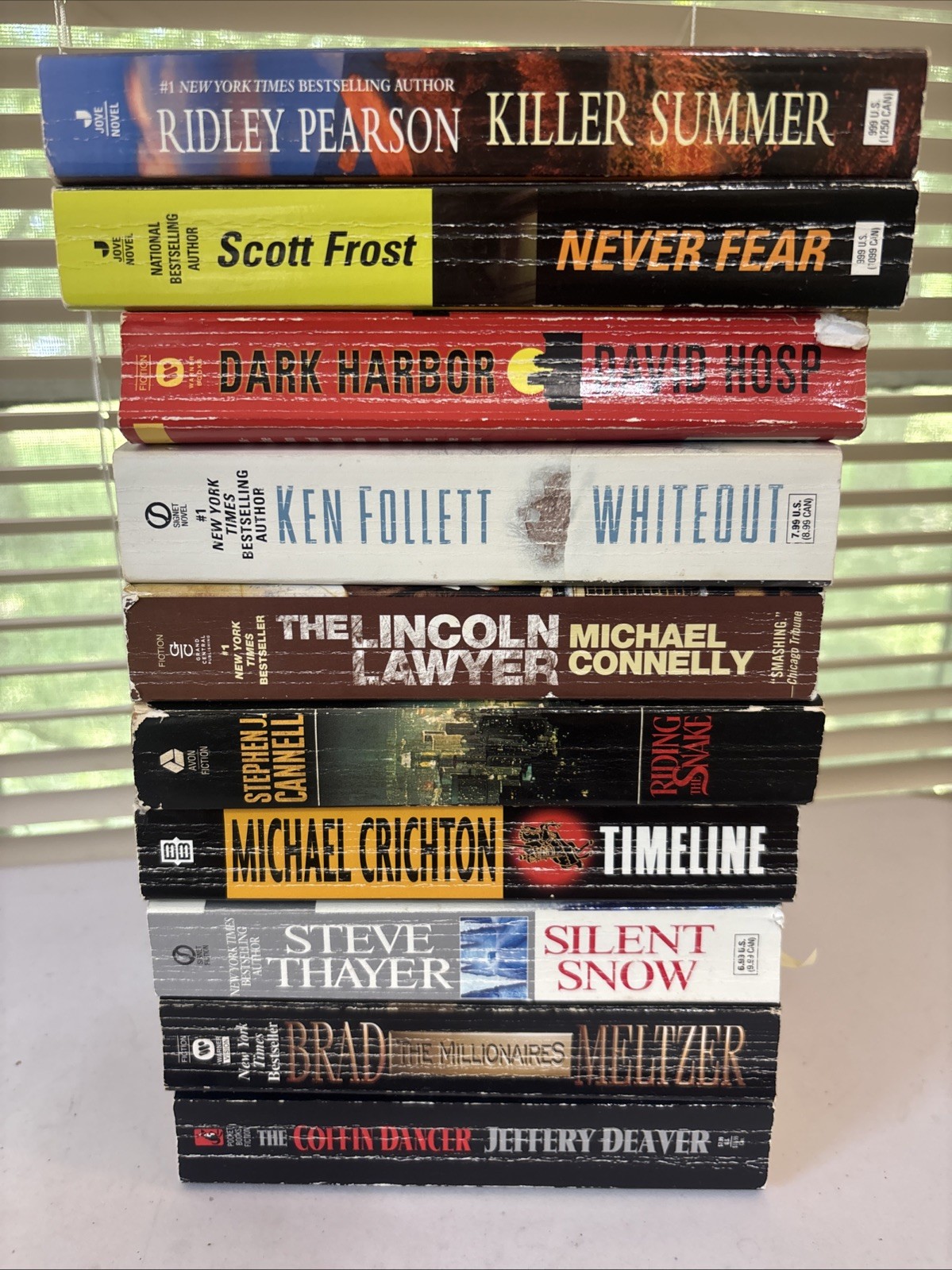 Lot of 10 – Mystery and Thrillers – Mixed Authors – FREE SHIPPING