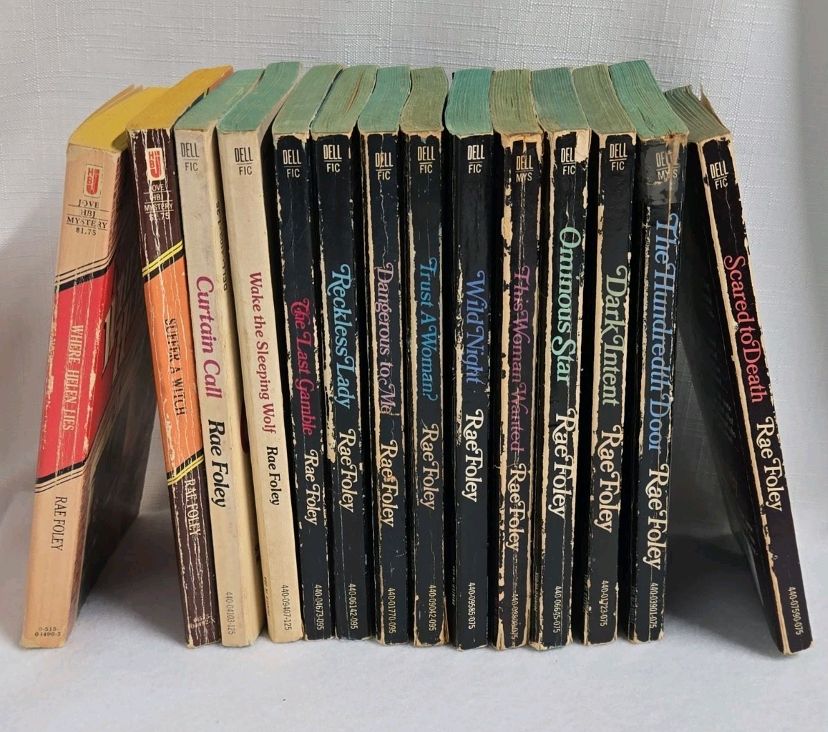 Lot of 14 Vintage Gothic Romance Suspense Horror Paperback Books Dell Rae Foley