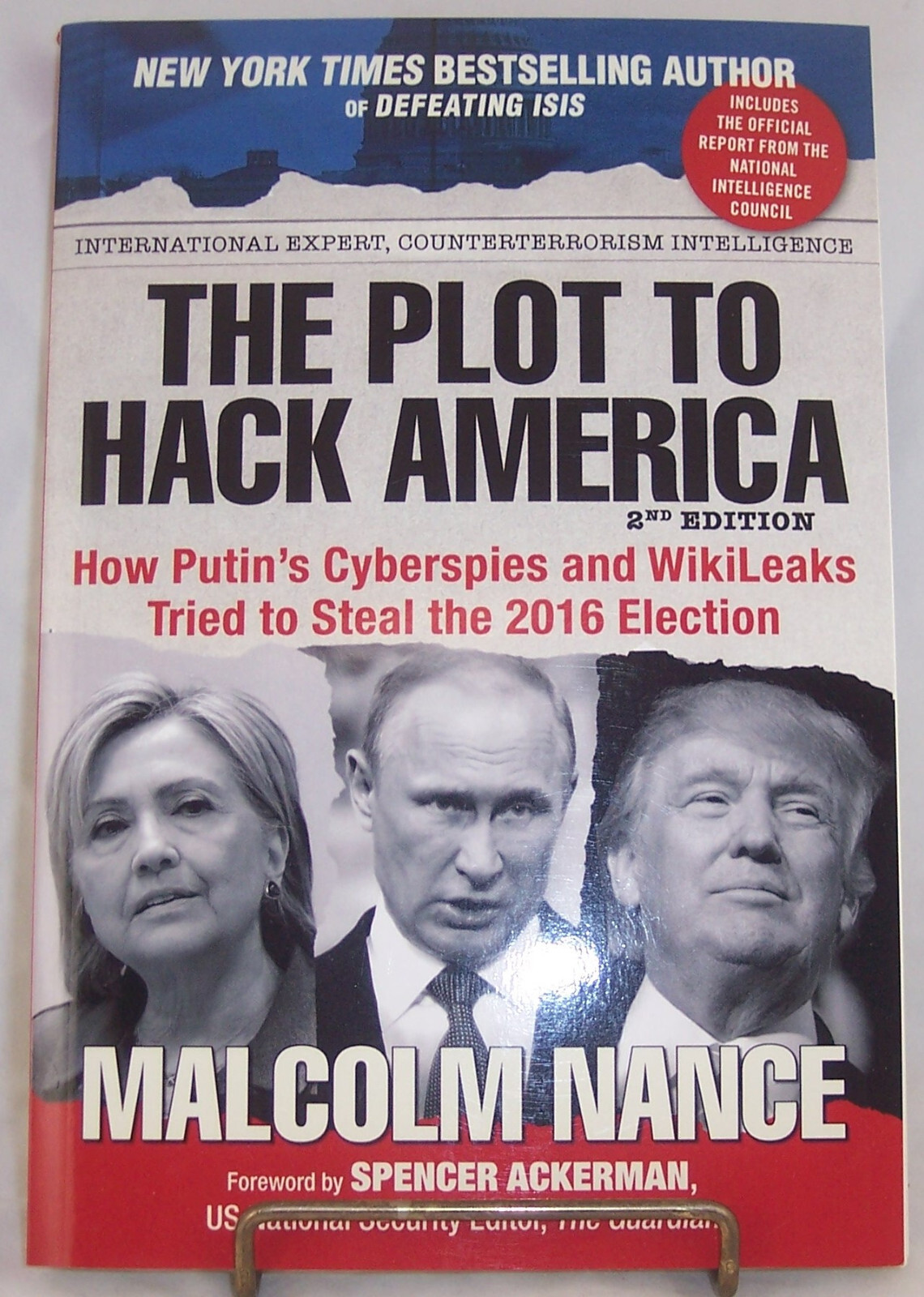 The Plot To Hack America By Malcolm Nance 2016 Paperback NEW Unread ~ PUTIN