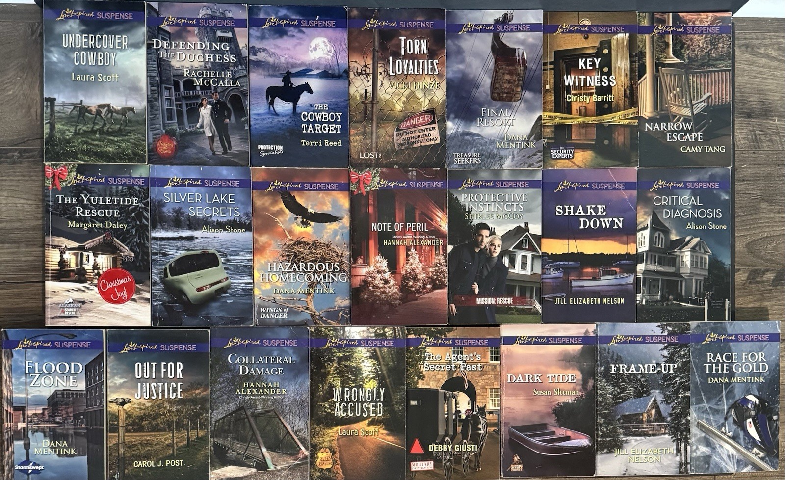 152 Love Inspired Suspense 2010-2019- All books pictured