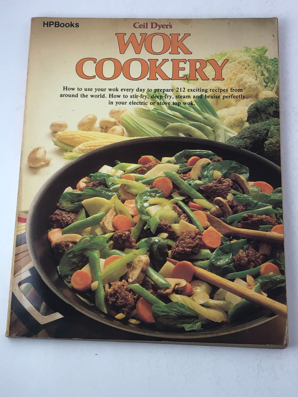 Ceil Dyer’s WOK COOKERY Cookbook Vintage Paperback 1983 HP Books