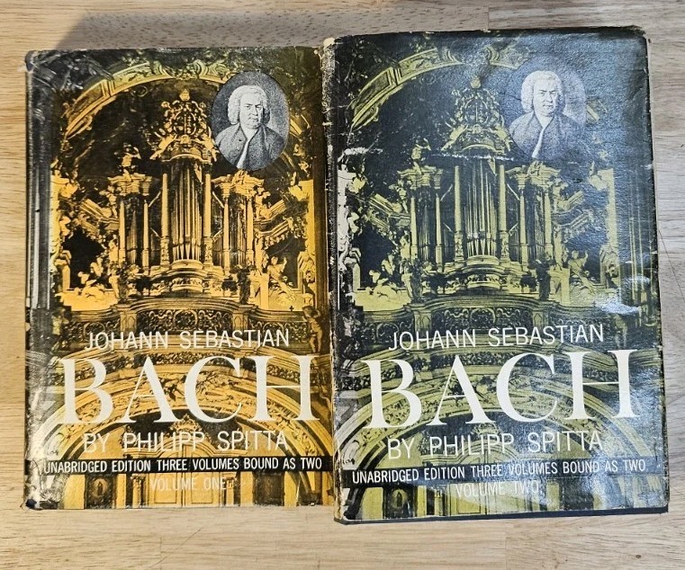 Johann Sebastian Bach Biography Philipp Spitta Dover 2 Vol Set Unabridged Book
