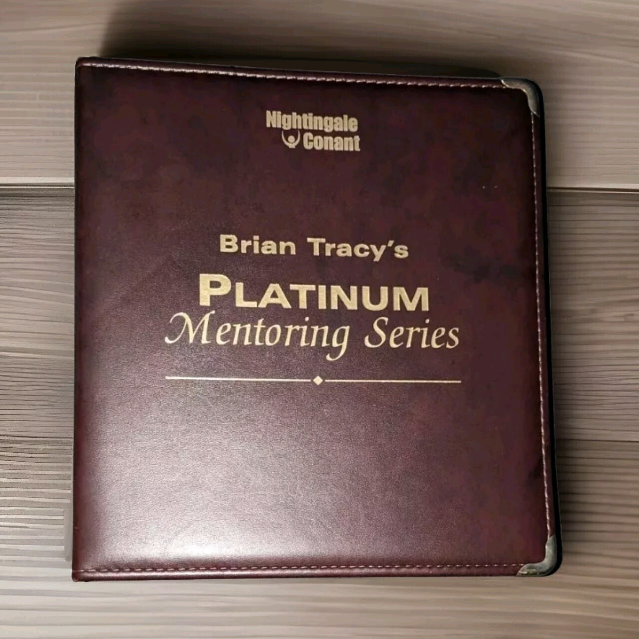 RARE VINTAGE BRIAN TRACY’S PLATINUM MENTORING SERIES BINDER NIGHTINGALE CONANT