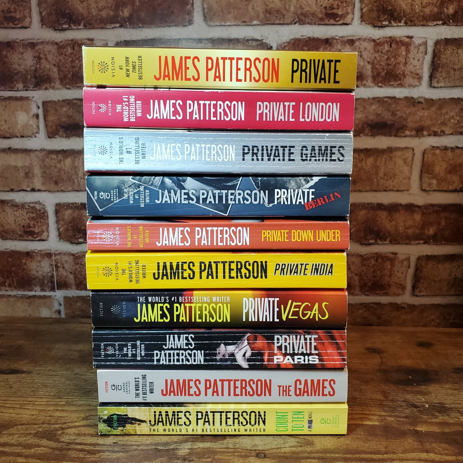 James Patterson Private Series 10 Book Lot Games London Berlin Down Vegas Paris