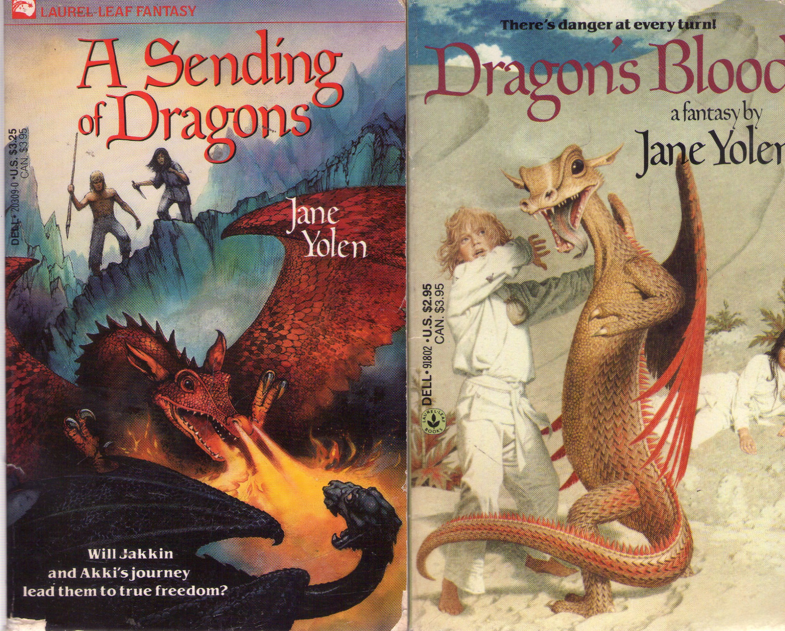 Complete Set Series – Lot of Pit Dragon Chronicles books by Jane Yolen #1-4