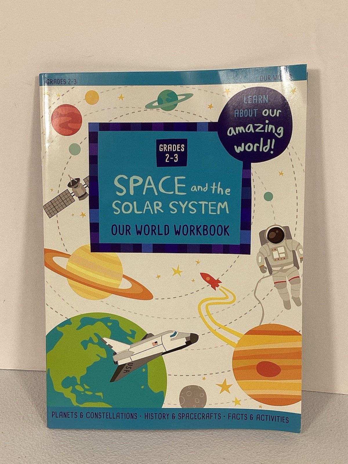 Our Amazing World & Math Learning Workbooks 32 Pages Grades 2-3 Lot Educational