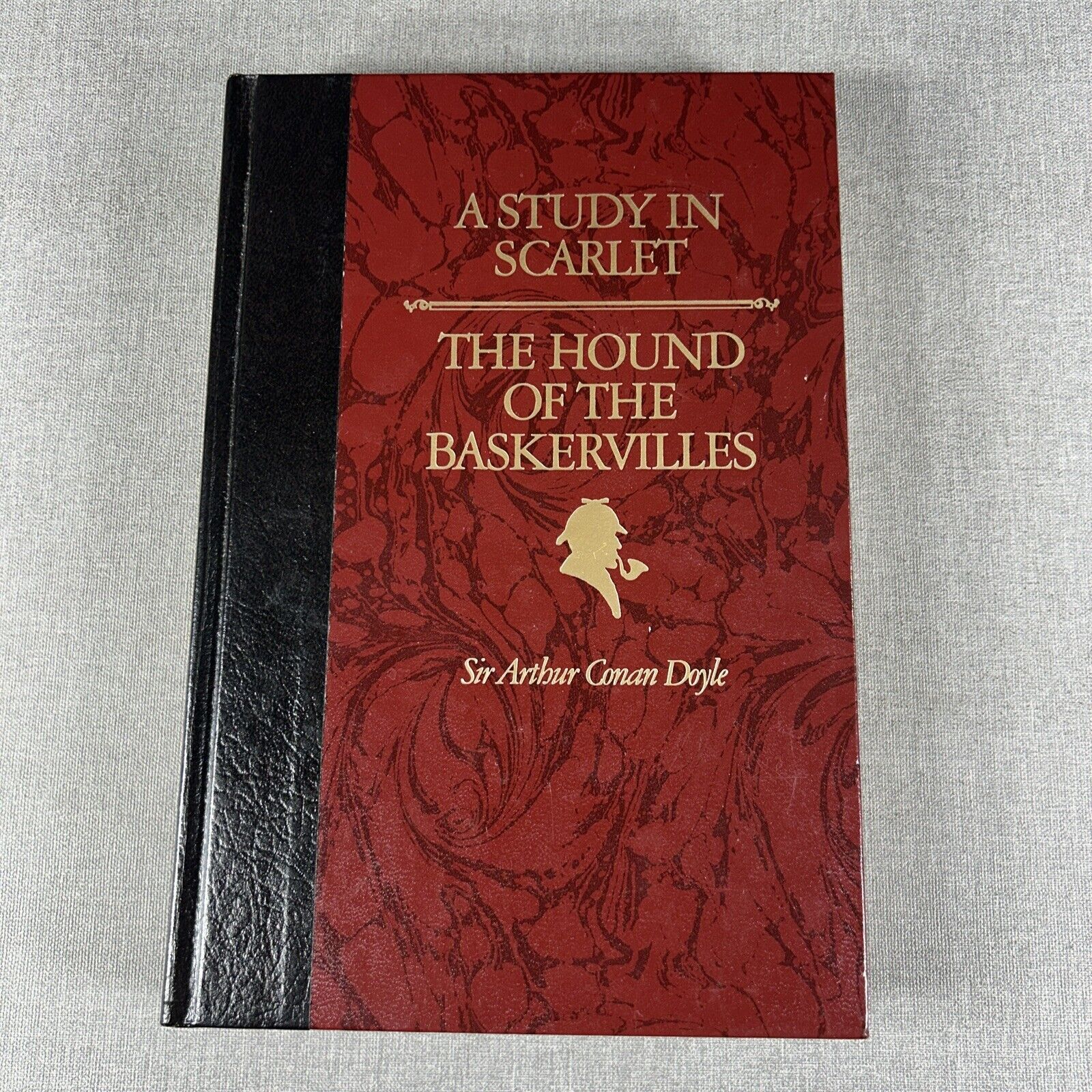 Arthur Conan Doyle Study in Scarlet & Hound Baskervilles 1986 Hardcover Book