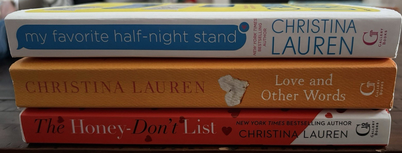 Christina Lauren 3 book Romance lot
