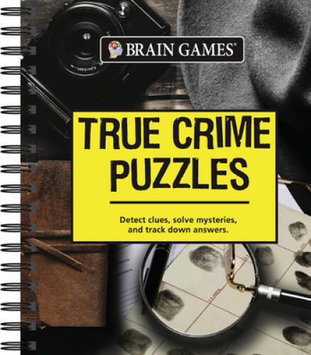 Brain Games True Crime Puzzles – Spiral-bound – GOOD