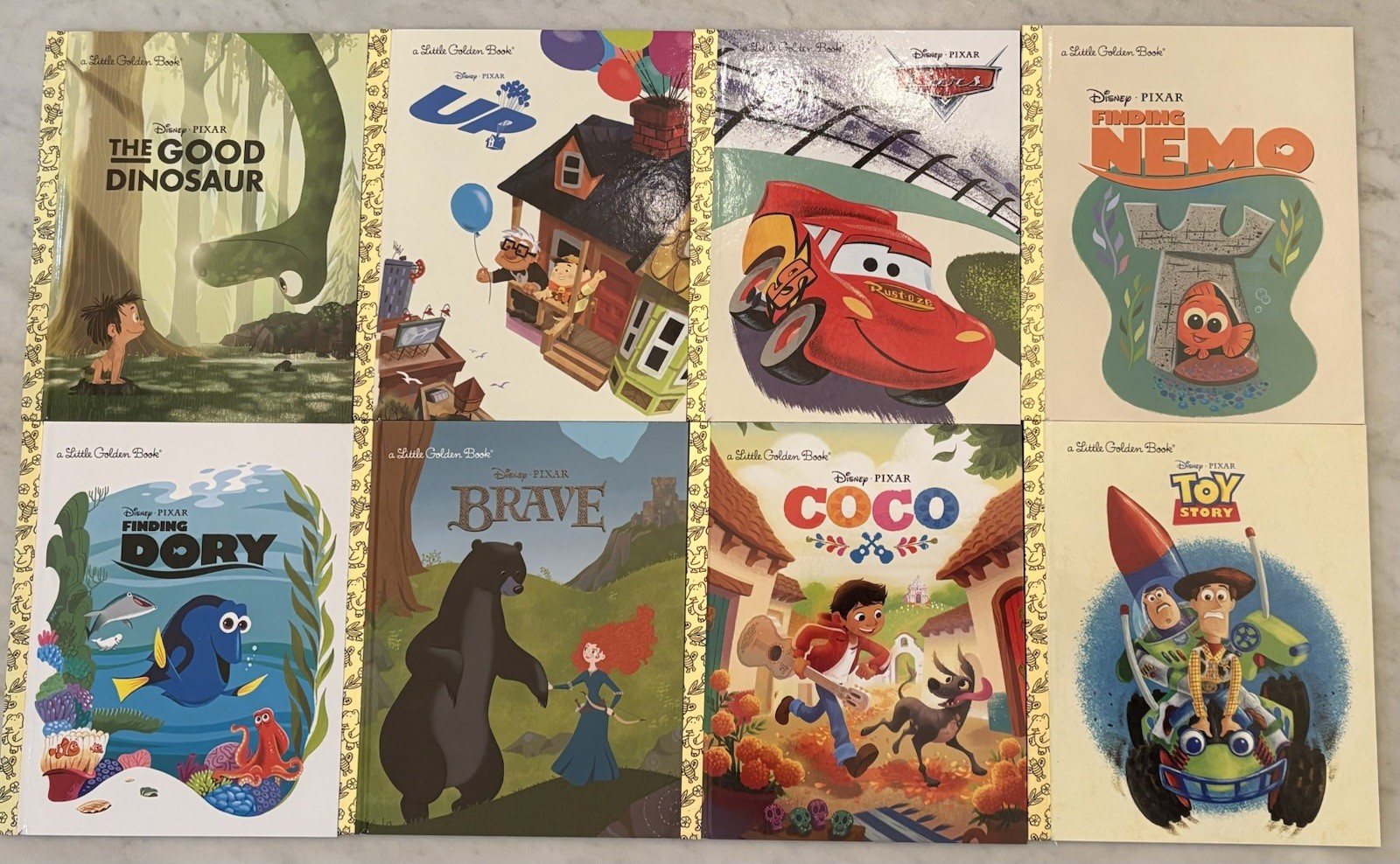 Little Golden Books Disney Pixar Library Collection Brand New