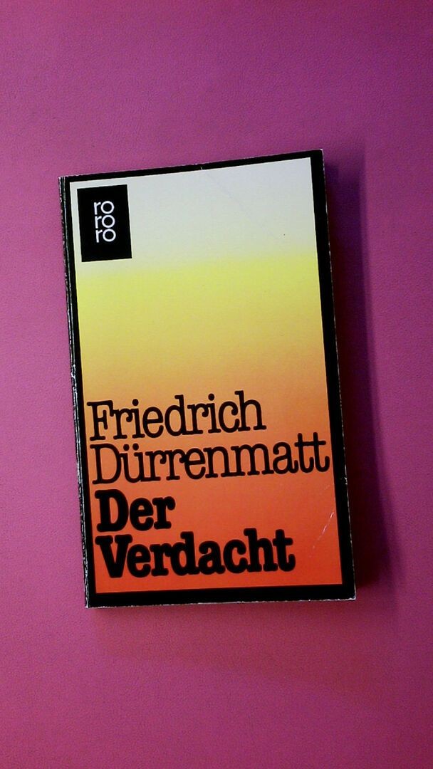250549 Friedrich Dürrenmatt DER VERDACHT Roman