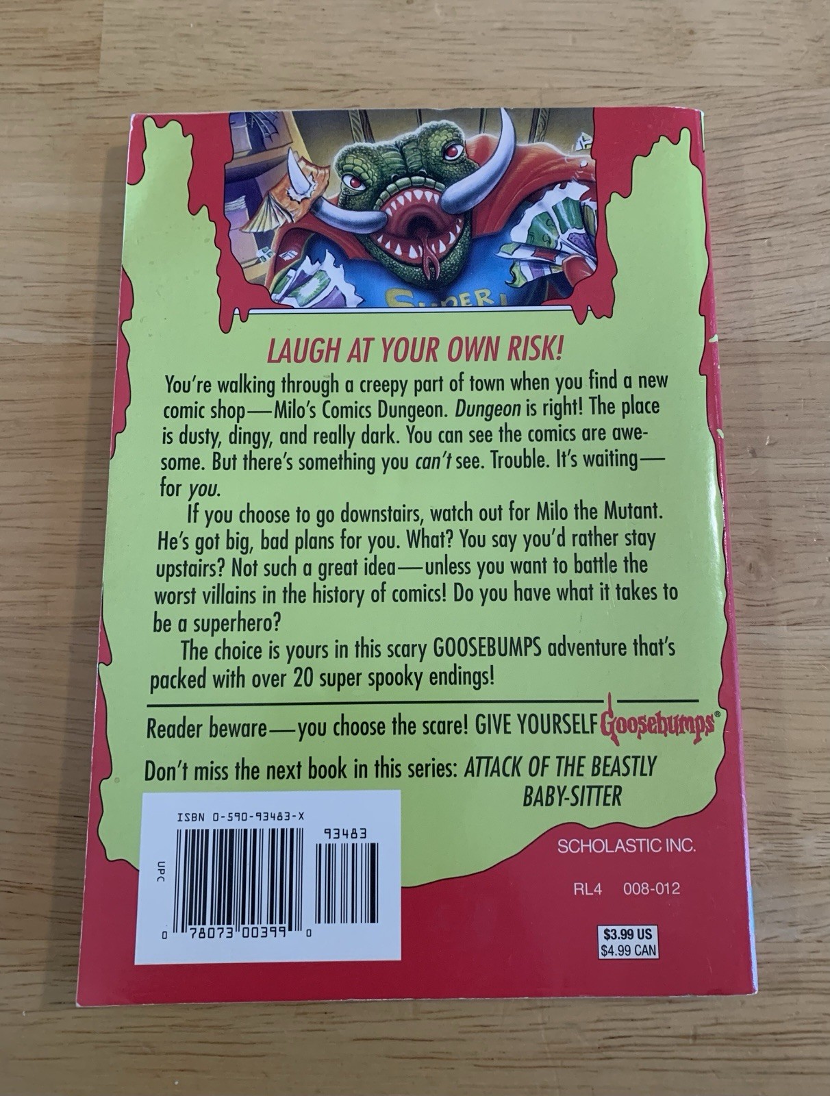Give Yourself Goosebumps #17 Little Comic Shop of Horrors 1st Print 1997 Stine