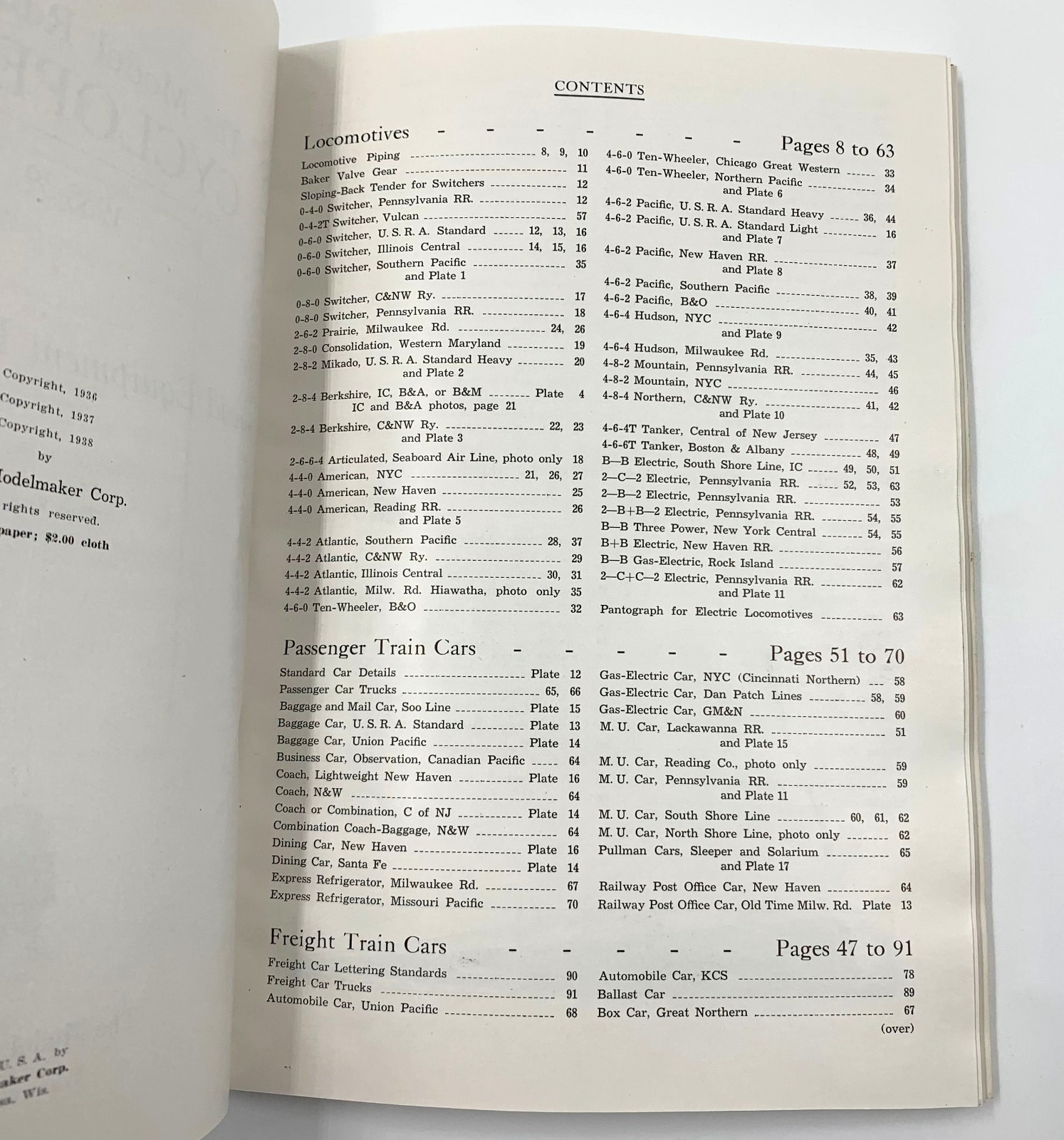 The Model Railroader Cyclopedia 1938 – 1939 Edition – Book of Plans – 3rd Ed PB