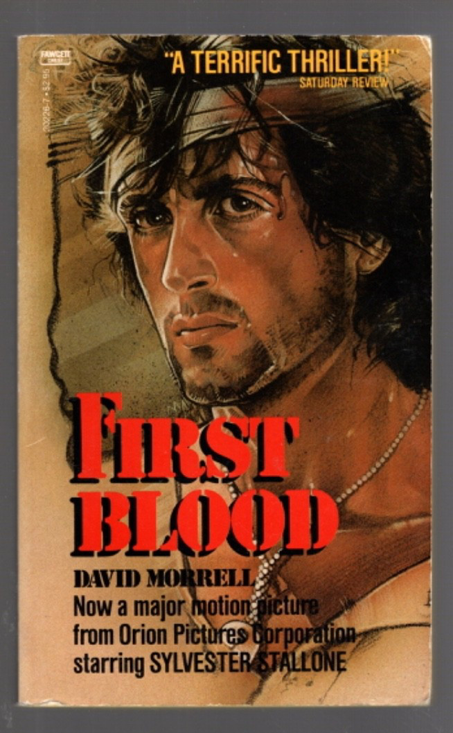 FIRST BLOOD PB Book David Morrell 1985 Ballantine Fawcett Crest Rambo Stallone