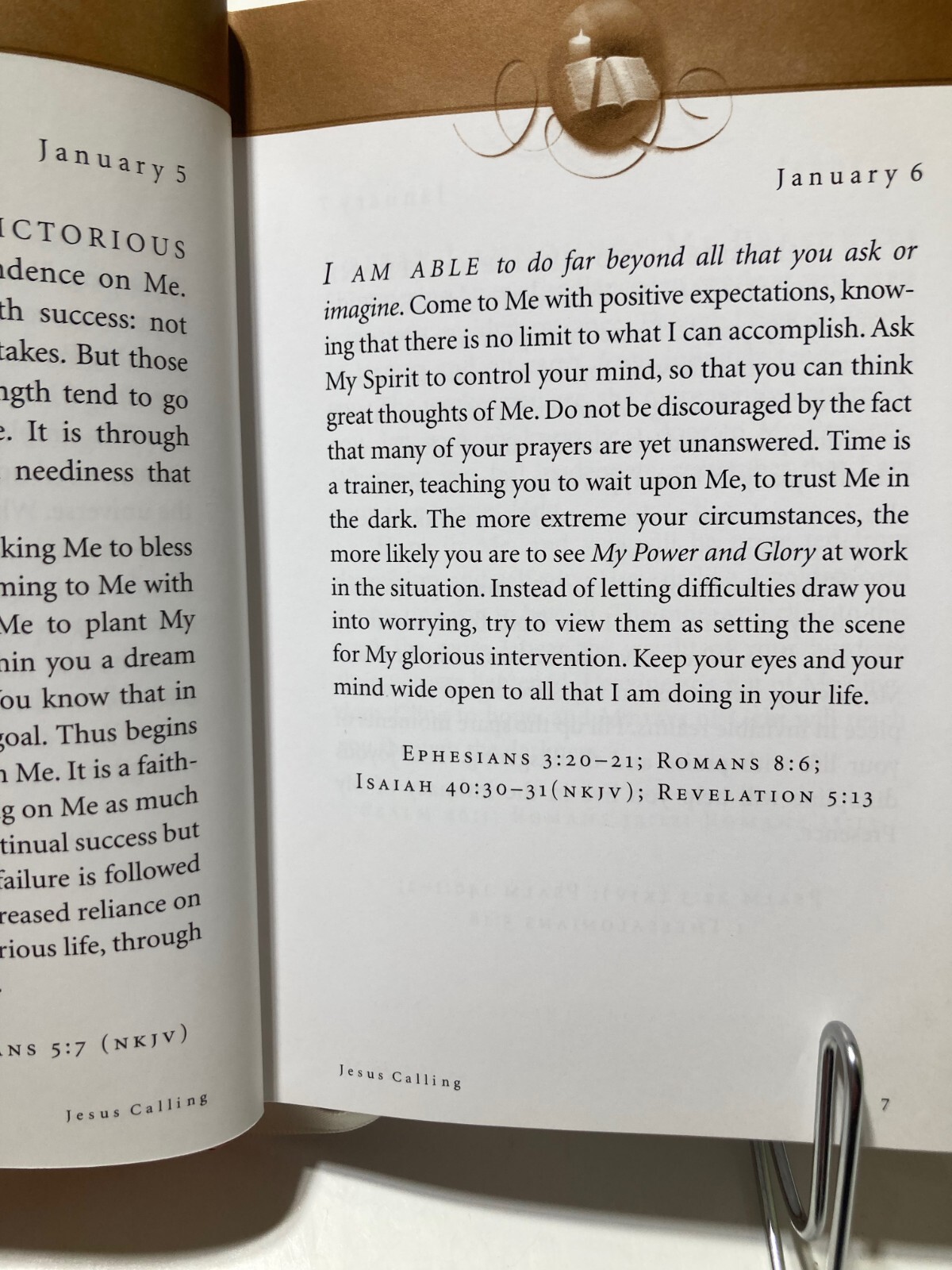 Jesus Calling. Sarah Young (2004, Hardcover) 6.5 X 4.5 inches