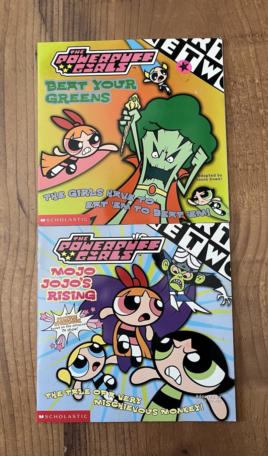 PowerPuff Girls Books MOJO JOJO’S RISING And BEAT YOUR GREENS Scholastic Y2K