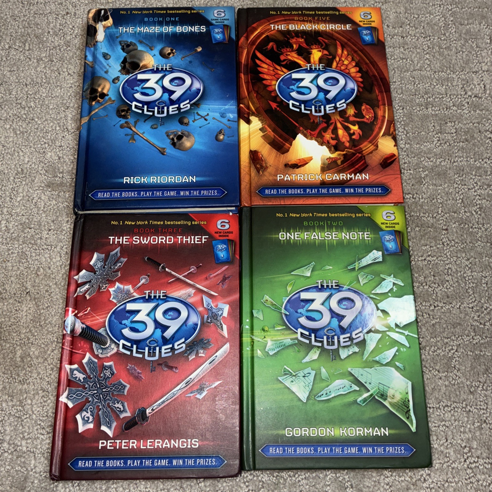 The 39 Clues Series Books Lot of 4 Original Series HC