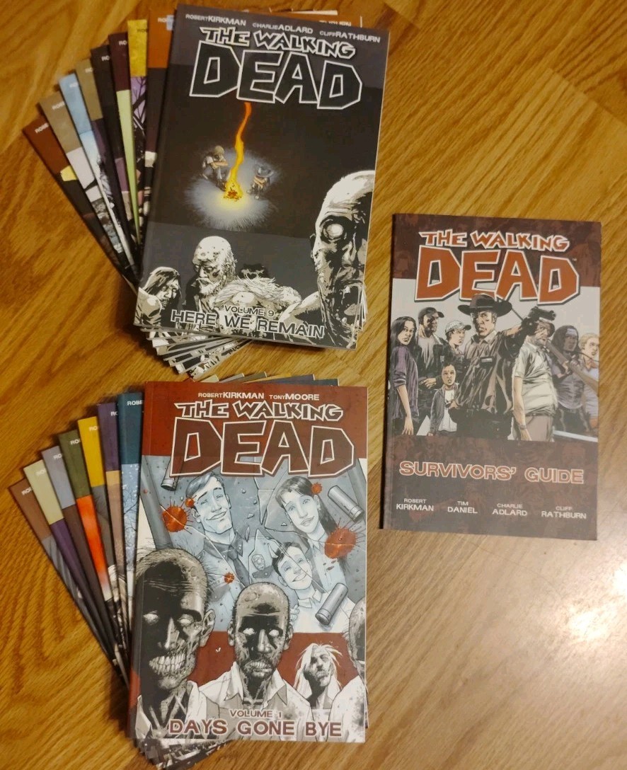 The Walking Dead Comic Lot Vol 1-17 + Survivors’ Guide TPB Robert Kirkman Image