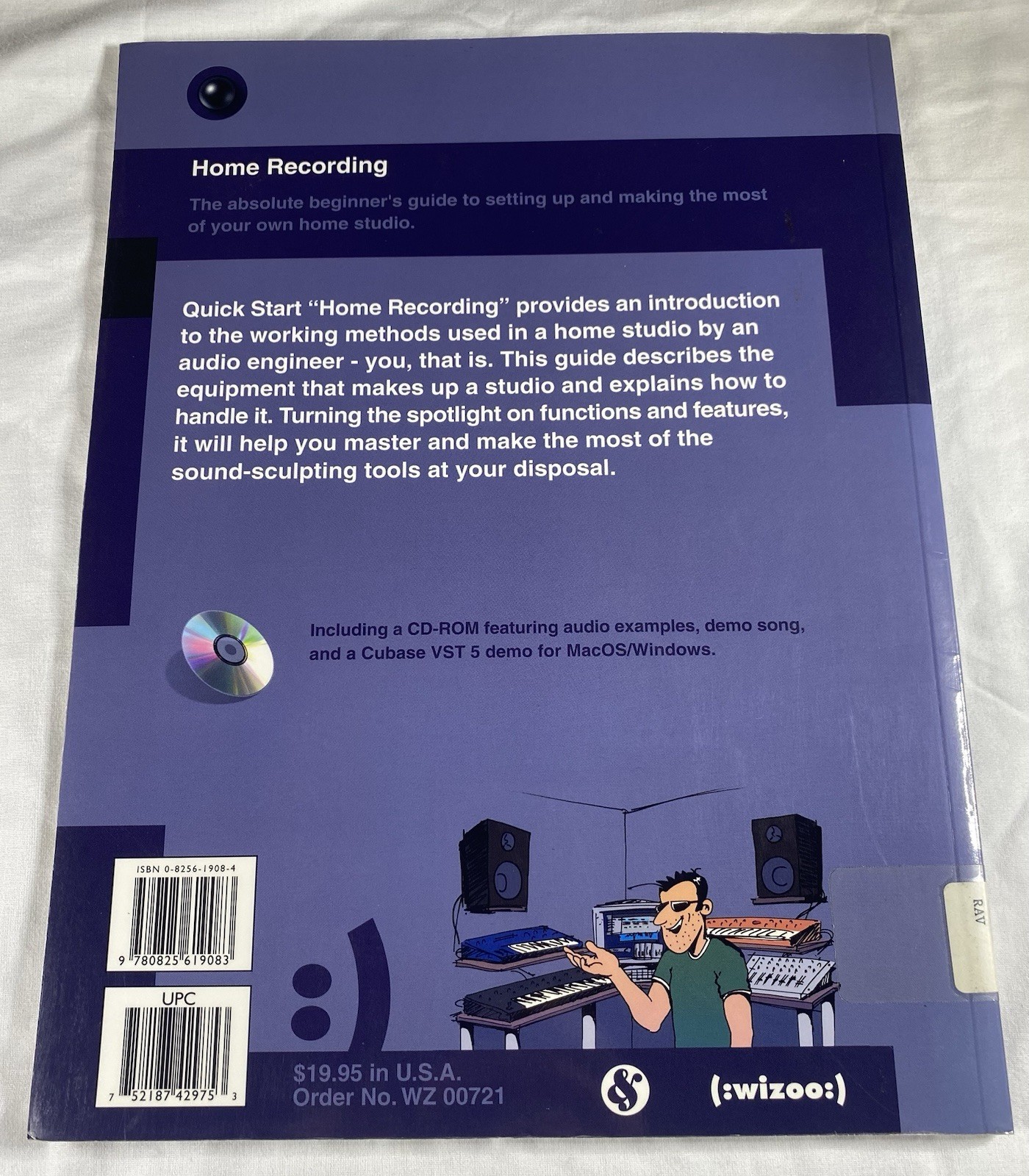 CD Burning Home Recording Quick Start Paperback + CD ROM Ex Library Lot