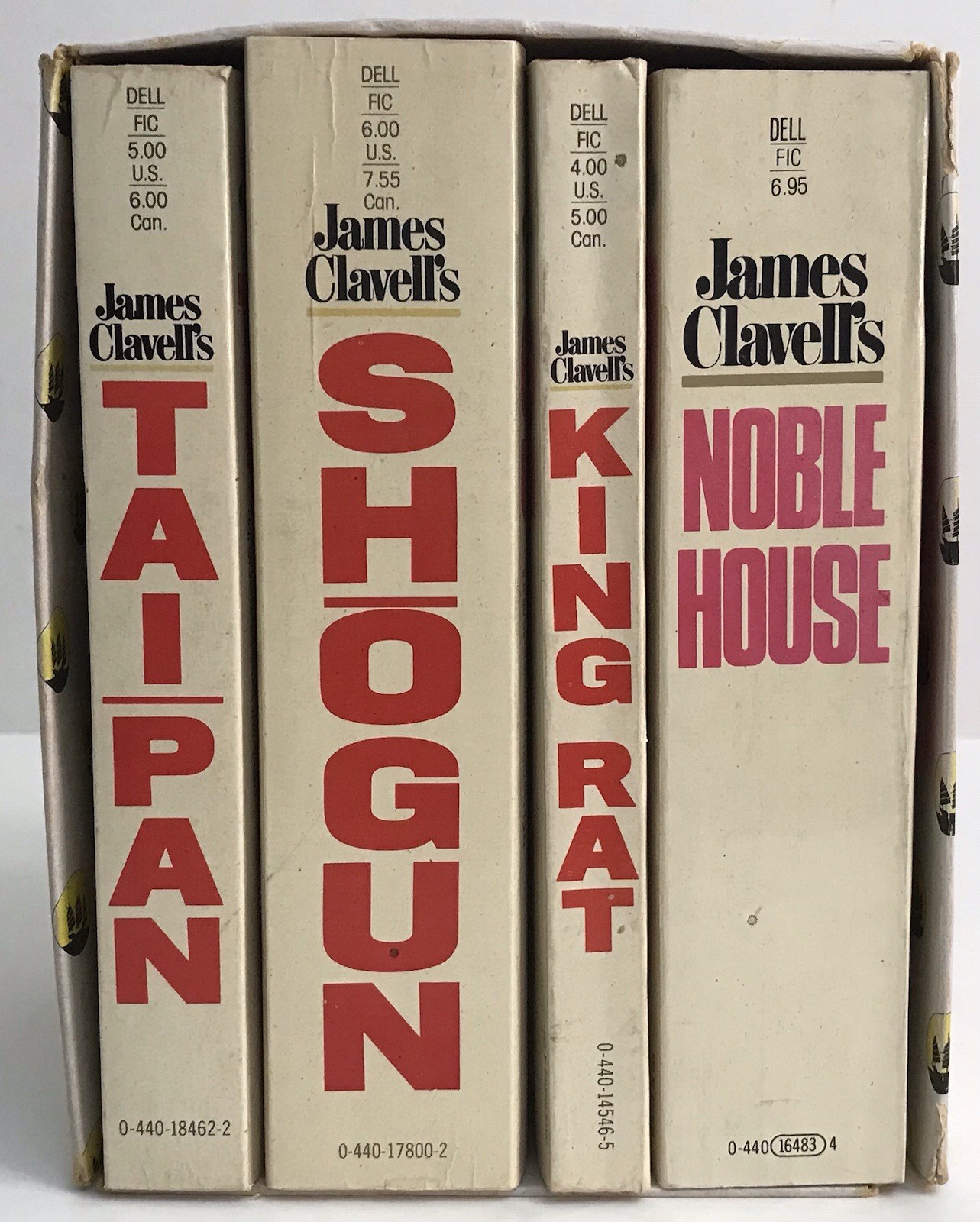 Vintage James Clavell Box Set Shogun Noble House King Rat Taipan Paperbacks