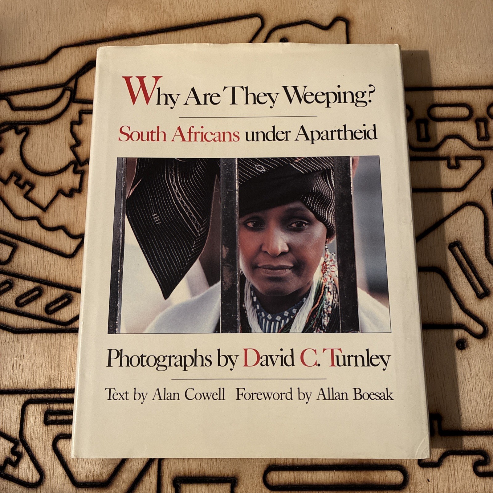 Signed South African Apartheid Book Why are They Weeping? by David Turnley HCDJ