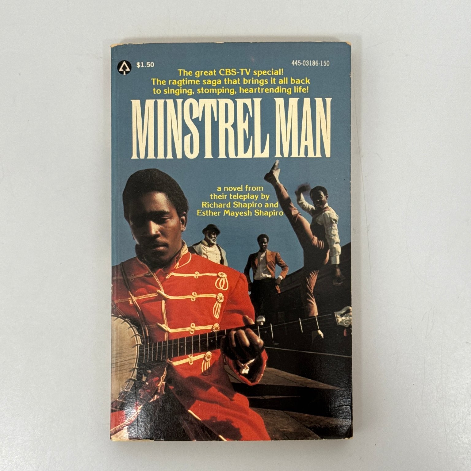 Minstrel Man Richard Shapiro 1976 Popular Library Paperback Ragtime Saga