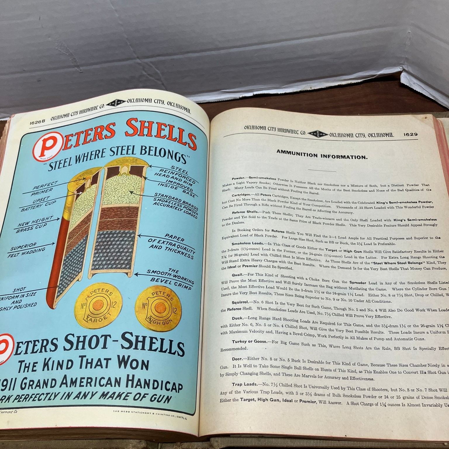 Oklahoma City Hardware Co. Catalog 1913 Wholesale Hardware Loose Leaf Binder